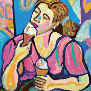 AI Artist Inspired by Ice Cream